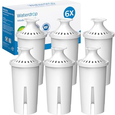 Waterdrop Cartouche Filtrante Remplacement pour Brita® Classic OB03 (6) Remplacement pour Brita® Classic OB03, Mavea® 107007, 35557, PearlCo®, Aqua Optima® RUF916, TÜV SÜD, NSF Certifiée - Publicité Waterdrop Cartouche Filtrante Remplacement pour Brita® Classic OB03 (6) Remplacement pour Brita® Classic OB03, Mavea® 107007, 35557, PearlCo®, Aqua Optima® RUF916, TÜV SÜD, NSF Certifiée - Publicité