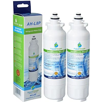 AquaHouse 2x AH-L8P compatible pour filtre à eau LG LT800P, LT800PC ADQ73613401, ADQ73613402, Kenmore Elite 46-9490 - Publicité AquaHouse 2x AH-L8P compatible pour filtre à eau LG LT800P, LT800PC ADQ73613401, ADQ73613402, Kenmore Elite 46-9490 - Publicité