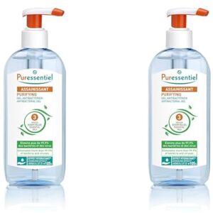 Puressentiel Assainissant Gel Antibactérien aux 3 Huiles Essentielles Elimine 99,9% des bactéries et des virus 250 ml (Lot de 2) - Publicité