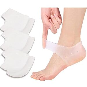 VivoFoot 3 Paires Protège Talons En Gel, Insertions De Fasciite Plantaire, Coussin En Silicone Pur Soulager La Douleur Au Talon Et Les Talons Fendillés - Publicité VivoFoot 3 Paires Protège Talons En Gel, Insertions De Fasciite Plantaire, Coussin En Silicone Pur Soulager La Douleur Au Talon Et Les Talons Fendillés - Publicité