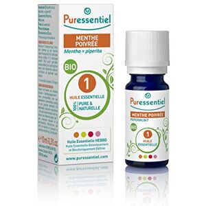 Puressentiel Huile Essentielle Menthe Poivrée Bio 100% pure et naturelle HEBBD 10 ml - Publicité