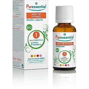 Puressentiel Huile Essentielle Menthe Poivrée Bio 100% pure et naturelle HEBBD 30 ml - Publicité