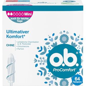 Tampons Mini ProComfort O.B - Technologie de Fit Dynamique, Surface SilkTouch - Publicité Tampons Mini ProComfort O.B - Technologie de Fit Dynamique, Surface SilkTouch - Publicité