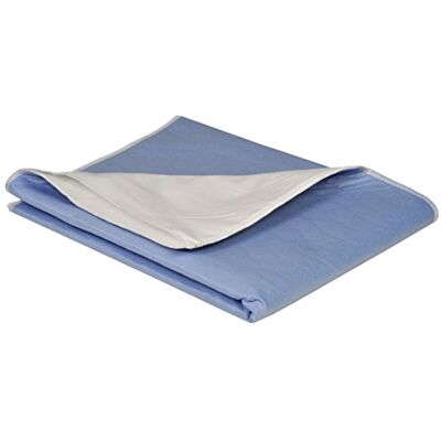 ABENA Abri-Soft Washable Alèse Bleu Bordable 2 L 75 x 85 cm - Publicité ABENA Abri-Soft Washable Alèse Bleu Bordable 2 L 75 x 85 cm - Publicité