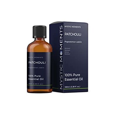 Mystic Moments Huile essentielle de Patchouli 100ml Pogostemon cablin apporte aux diffuseurs, aux mélanges d'huiles et aux formulations parfumées un arôme rich terreux. Publicité Mystic Moments Huile essentielle de Patchouli 100ml Pogostemon cablin apporte aux diffuseurs, aux mélanges d'huiles et aux formulations parfumées un arôme rich terreux. Publicité