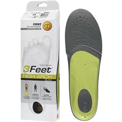 Sidas Semelles 3Feet Slim High, Pieds à voûtes plantaires hautes, Adaptées aux faibles volumes chaussants, Soutien du Pied et Confort longue durée (44-45) - Publicité Sidas Semelles 3Feet Slim High, Pieds à voûtes plantaires hautes, Adaptées aux faibles volumes chaussants, Soutien du Pied et Confort longue durée (44-45) - Publicité