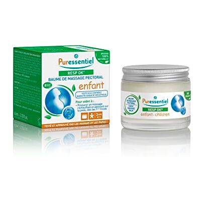 Puressentiel Baume de Massage Enfant Respiratoire dès 3 ans 60 ml - Publicité Puressentiel Baume de Massage Enfant Respiratoire dès 3 ans 60 ml - Publicité