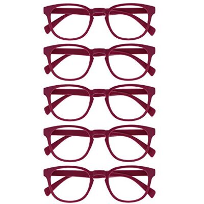 OPULIZE Pop Pack 5 Rétro Rond Rose Fusia Lisse Et Mat Hommes Femmes Lunettes De Lecture Charnières Ressort RRRRR2-4 +2,50 - Publicité OPULIZE Pop Pack 5 Rétro Rond Rose Fusia Lisse Et Mat Hommes Femmes Lunettes De Lecture Charnières Ressort RRRRR2-4 +2,50 - Publicité