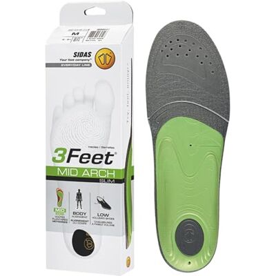 Sidas Semelles 3Feet Slim, Pour les différentes voûtes plantaires Pour les faibles volumes chaussants, Soutien Voûte Plantaire, Homme et Femme (35-36, Arche moyenne) - Publicité Sidas Semelles 3Feet Slim, Pour les différentes voûtes plantaires Pour les faibles volumes chaussants, Soutien Voûte Plantaire, Homme et Femme (35-36, Arche moyenne) - Publicité