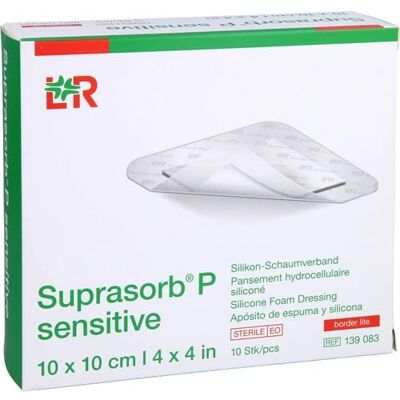 Lohmann & Rauscher Suprasorb P Sensitive Border Lite Lot de 10 pansements en mousse de silicone stériles, scellés individuellement, 10 x 10 cm - Publicité Lohmann & Rauscher Suprasorb P Sensitive Border Lite Lot de 10 pansements en mousse de silicone stériles, scellés individuellement, 10 x 10 cm - Publicité