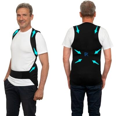 PERCKO , Gilet pratique pour homme, Soulage le mal de dos, Sans Manches, Fermeture Scratch, Tenseurs Brevetés, Noir, XS - Publicité PERCKO , Gilet pratique pour homme, Soulage le mal de dos, Sans Manches, Fermeture Scratch, Tenseurs Brevetés, Noir, XS - Publicité