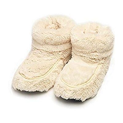 Warmies Furry Warmers Bottes fourrées spécial micro-ondes Crème - Publicité Warmies Furry Warmers Bottes fourrées spécial micro-ondes Crème - Publicité