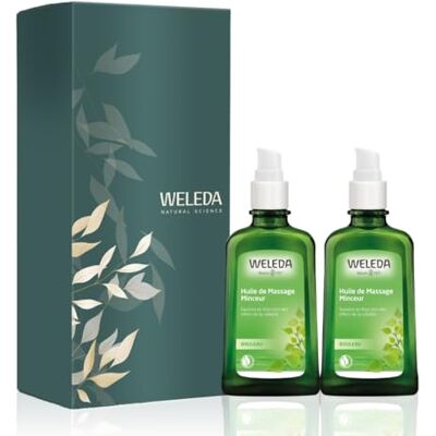 Weleda Duo Huile de Massage Anti-Cellulite au Bouleau Favorise la Réduction des Effets de la Cellulite NATRUE Vegan 2 x 100 ml - Publicité Weleda Duo Huile de Massage Anti-Cellulite au Bouleau Favorise la Réduction des Effets de la Cellulite NATRUE Vegan 2 x 100 ml - Publicité