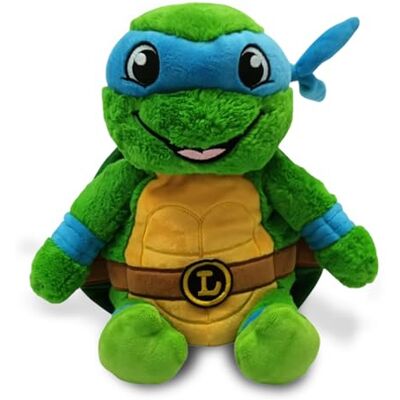 Warmies Peluche chauffante Leonardo des Tortues Ninja, Coussin Chauffant à réchauffer au Micro-Ondes, Peluche lestée et parfumée à la Lavande française Bleue - Publicité Warmies Peluche chauffante Leonardo des Tortues Ninja, Coussin Chauffant à réchauffer au Micro-Ondes, Peluche lestée et parfumée à la Lavande française Bleue - Publicité