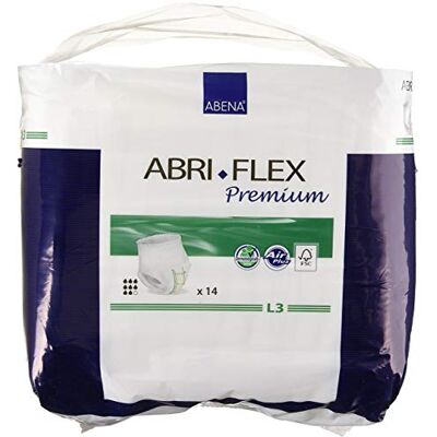 ABENA Abri-Flex Premium Airplus L3 Protection pour Incontinence 14 Pièces - Publicité ABENA Abri-Flex Premium Airplus L3 Protection pour Incontinence 14 Pièces - Publicité