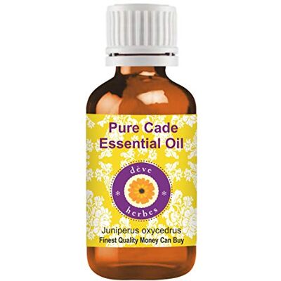 Deve Herbes Huile essentielle de cade pure (Juniperus oxycedrus) 100% naturelle, de qualité thérapeutique, distillée à la vapeur 15ml (0.50 oz) - Publicité Deve Herbes Huile essentielle de cade pure (Juniperus oxycedrus) 100% naturelle, de qualité thérapeutique, distillée à la vapeur 15ml (0.50 oz) - Publicité