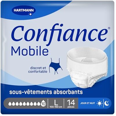 Hartmann - CONFIANCE MOBILE ABSORPTION 10 - Pad absorbant - Publicité Hartmann - CONFIANCE MOBILE ABSORPTION 10 - Pad absorbant - Publicité