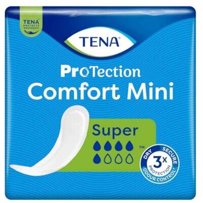 TENA COMFORT Lot de 30 mini modèles super - Publicité TENA COMFORT Lot de 30 mini modèles super - Publicité