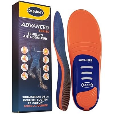 Dr. Scholl’s Semelles Orthopédiques Advanced Hommes Femmes, Pour Chaussures de Travail et Bottes, Soulagent la Fasciite Plantaire, Soutiennent voûte et pieds plats, jusqu’à 150kg, 46-46.5 - Publicité Dr. Scholl’s Semelles Orthopédiques Advanced Hommes Femmes, Pour Chaussures de Travail et Bottes, Soulagent la Fasciite Plantaire, Soutiennent voûte et pieds plats, jusqu’à 150kg, 46-46.5 - Publicité