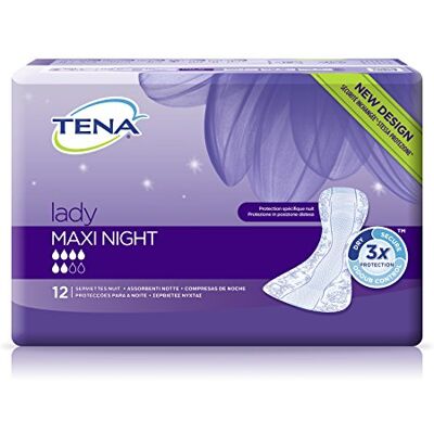 TENA Lady Maxi Nuit Silky Soft x12 (x6) - Publicité TENA Lady Maxi Nuit Silky Soft x12 (x6) - Publicité