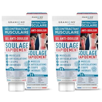 Granions Décontractant Musculaire Gel Anti-Douleur Cryotherapie - Publicité Granions Décontractant Musculaire Gel Anti-Douleur Cryotherapie - Publicité