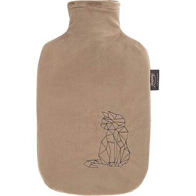 Fashy Bouillotte 2 l avec housse douce et surpiqûre surélevée Beige - Publicité Fashy Bouillotte 2 l avec housse douce et surpiqûre surélevée Beige - Publicité