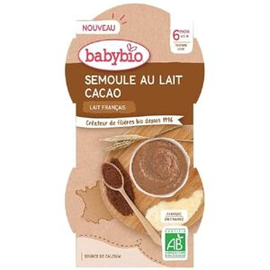 Babybio Dessert lacté Semoule au lait Cacao 6+ mois - Publicité