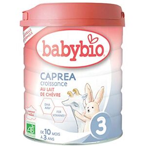 Babybio Lait Infantile Caprea 3ème Âge 800g Au lait de chèvre dès 10 Mois BIO Fabriqué en France Sans Huile de Palme - Publicité