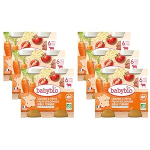 Babybio Petits Pots Légumes & Pâtes façon bolognaise Bœuf 6+ mois BIO 2 x 200g Lot de 6 - Publicité Babybio Petits Pots Légumes & Pâtes façon bolognaise Bœuf 6+ mois BIO 2 x 200g Lot de 6 - Publicité