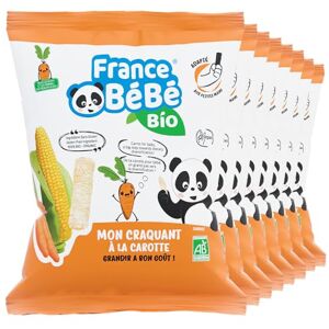 FRANCE BéBé BIO Biscuit de maïs soufflé à la carotte BIO Vegan Lot 8 sachets de 20g - Publicité FRANCE BéBé BIO Biscuit de maïs soufflé à la carotte BIO Vegan Lot 8 sachets de 20g - Publicité