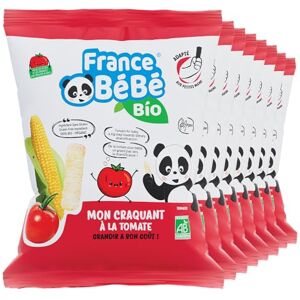 FRANCE BéBé BIO Biscuit de maïs soufflé à la tomate BIO Vegan Lot 8 sachets de 20g - Publicité FRANCE BéBé BIO Biscuit de maïs soufflé à la tomate BIO Vegan Lot 8 sachets de 20g - Publicité