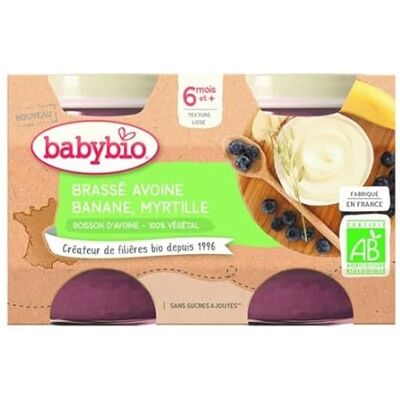 Babybio Flocons d'avoine et légumes bio - Banane Myrtille - Aliments pour bébé - Publicité Babybio Flocons d'avoine et légumes bio - Banane Myrtille - Aliments pour bébé - Publicité