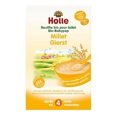 Bouillie de Millet Holle - Sans gluten 4m+ 250 g - Publicité Bouillie de Millet Holle - Sans gluten 4m+ 250 g - Publicité
