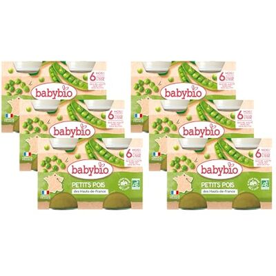 Babybio Pots Pomme de Terre Petits Pois 260 g Lot de 6 - Publicité Babybio Pots Pomme de Terre Petits Pois 260 g Lot de 6 - Publicité