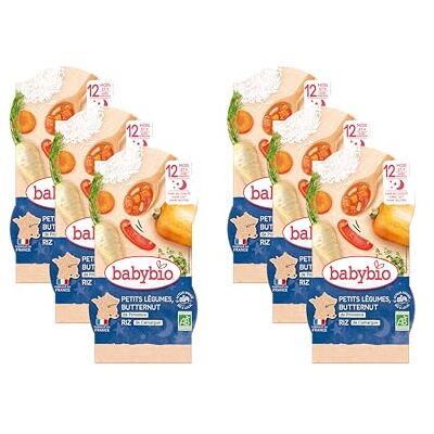 Babybio Bols Petits légumes Butternut Riz 12+ mois BIO 2x200g Lot de 6 - Publicité Babybio Bols Petits légumes Butternut Riz 12+ mois BIO 2x200g Lot de 6 - Publicité