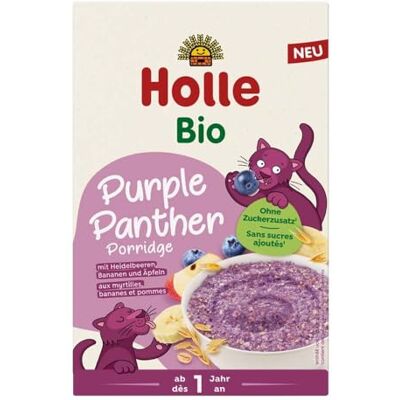 Holle Porridge bio Purple Panther avec myrtilles, bananes et pommes, 200 g (1) - Publicité Holle Porridge bio Purple Panther avec myrtilles, bananes et pommes, 200 g (1) - Publicité