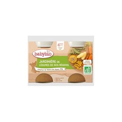 Babybio pot 4 mois legumes ferme 2x130g - Publicité Babybio pot 4 mois legumes ferme 2x130g - Publicité