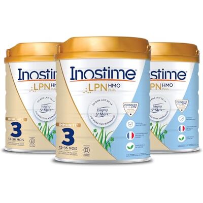 Biostime Inostime Lait Infantile LPN HMO plus 3ème âge Lot de 3 - Publicité Biostime Inostime Lait Infantile LPN HMO plus 3ème âge Lot de 3 - Publicité