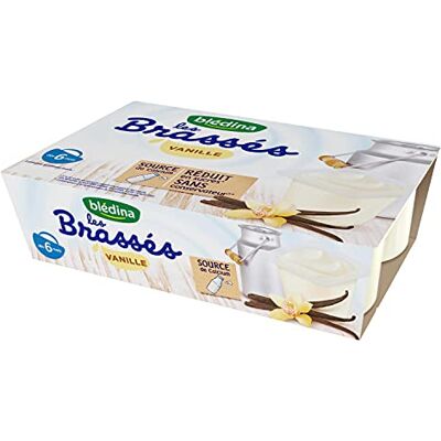 Blédina Brassés pour Bébé dès 6 Mois Saveur Vanille Dès 6 Mois Lot de 6x95g - Publicité Blédina Brassés pour Bébé dès 6 Mois Saveur Vanille Dès 6 Mois Lot de 6x95g - Publicité