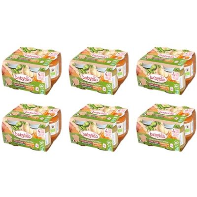 Babybio Multipack Pots Légumes BIO 4+ mois 4x130g Lot de 6 - Publicité Babybio Multipack Pots Légumes BIO 4+ mois 4x130g Lot de 6 - Publicité