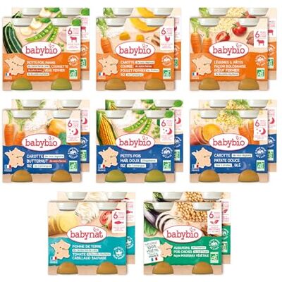 Babybio Pack 2 semaines Repas du midi & Repas du soir – 6+ mois BIO - Publicité Babybio Pack 2 semaines Repas du midi & Repas du soir – 6+ mois BIO - Publicité
