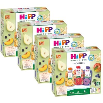HiPP Smoothies Multipack 3 Variétés dès 12 Mois Gourdes 8x120mL Lot de 4 BIOLOGIQUE - Publicité HiPP Smoothies Multipack 3 Variétés dès 12 Mois Gourdes 8x120mL Lot de 4 BIOLOGIQUE - Publicité