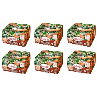 Babybio Multipack Mes premiers Légumes 100% des Fermes BIO 4+ mois 4x130g Lot de 6 - Publicité Babybio Multipack Mes premiers Légumes 100% des Fermes BIO 4+ mois 4x130g Lot de 6 - Publicité