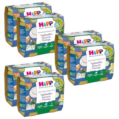 HiPP Mon Dîner Bonne Nuit Tagliatelles Epinards Fromage Pots 2x250g Lot de 6 BIOLOGIQUE - Publicité HiPP Mon Dîner Bonne Nuit Tagliatelles Epinards Fromage Pots 2x250g Lot de 6 BIOLOGIQUE - Publicité