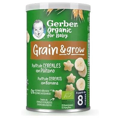 Gerber Puff Bio à la Banane - Snack bébé - Publicité Gerber Puff Bio à la Banane - Snack bébé - Publicité