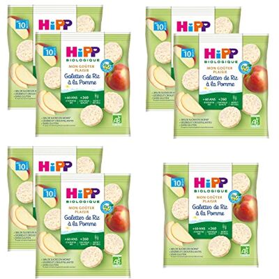 HiPP Galettes de Riz à la Pomme dès 10 mois 8 sachets de 30 g BIOLOGIQUE - Publicité HiPP Galettes de Riz à la Pomme dès 10 mois 8 sachets de 30 g BIOLOGIQUE - Publicité