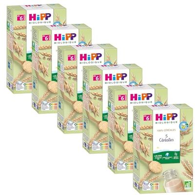 HiPP 100% Céréales 5 Céréales Boîte 250 g Lot de 6 BIOLOGIQUE - Publicité HiPP 100% Céréales 5 Céréales Boîte 250 g Lot de 6 BIOLOGIQUE - Publicité