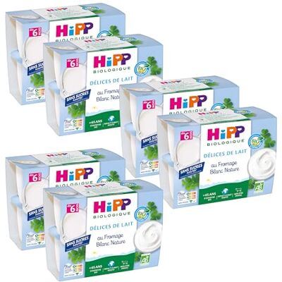 HiPP Délices De Lait Fromage Blanc Nature Coupelles 4x100g Lot de 6 BIOLOGIQUE - Publicité HiPP Délices De Lait Fromage Blanc Nature Coupelles 4x100g Lot de 6 BIOLOGIQUE - Publicité
