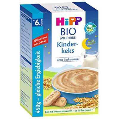 HiPP Bouillie Bonne-Nuit Biscuits pour enfants à partir de 6 mois, 450g, 2 pcs (2 x 450g) - Publicité HiPP Bouillie Bonne-Nuit Biscuits pour enfants à partir de 6 mois, 450g, 2 pcs (2 x 450g) - Publicité