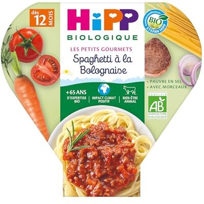 HiPP Les Petits Gourmets Spaghetti à la Bolognaise dès 12 mois Assiettes 6x230g BIOLOGIQUE - Publicité HiPP Les Petits Gourmets Spaghetti à la Bolognaise dès 12 mois Assiettes 6x230g BIOLOGIQUE - Publicité